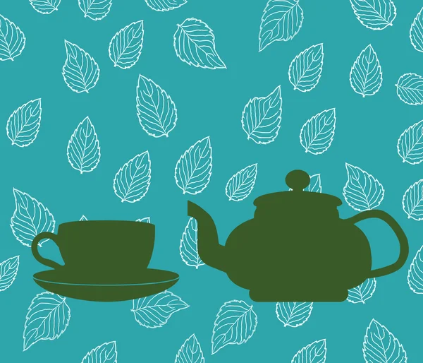 Fiche d'information sur Tea Pot — Image vectorielle