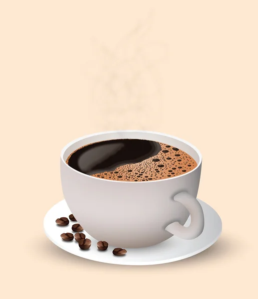 Hora del café para su diseño — Vector de stock