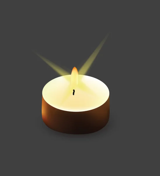 Candle for your design — Stock Vector