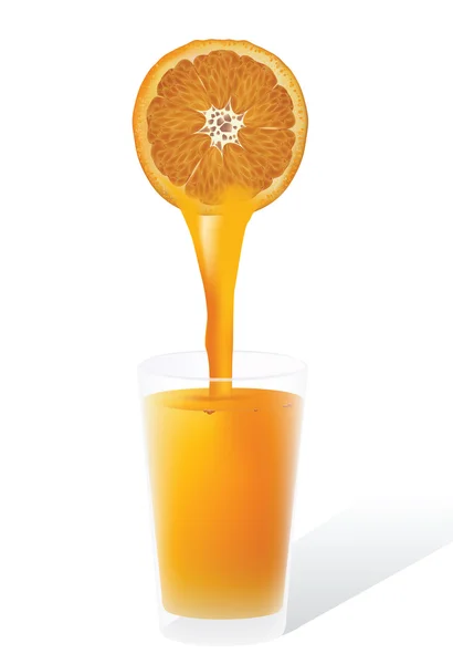 Jugo de naranja para su diseño — Archivo Imágenes Vectoriales