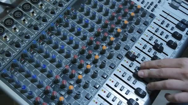 DJ Mixer de som Console — Vídeo de Stock