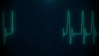 Tıbbi Nabız kalp atışı monitörde gerçek.