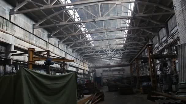 Antigua fábrica y fabricación — Vídeo de stock