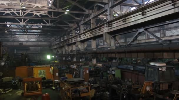 Oude fabriek en productie — Stockvideo