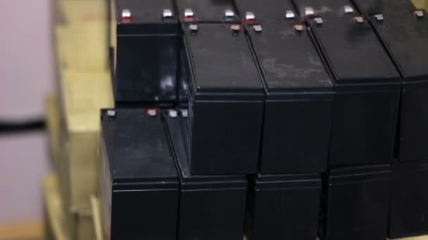 Spare accumulators Uninterruptible Power Supplies — Stock Video