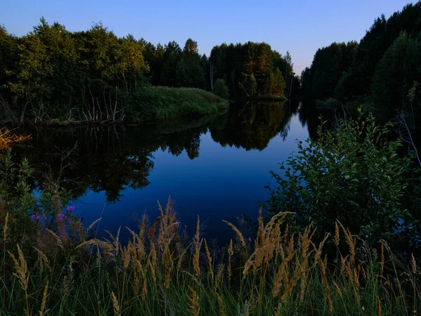 Conduisant Long Chemin Terre Vous Arrêtant Vous Pouvez Voir Lac — Photo