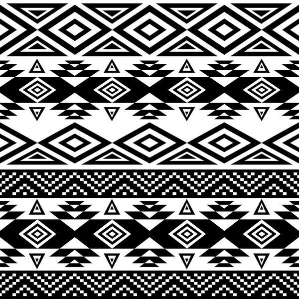 Origine ethnique sans couture avec éléments géométriques aztèques, maya, pérou, mexicains, tribaux, américains, indiens . — Image vectorielle