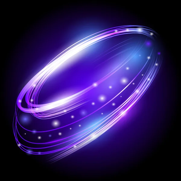 Beautiful vector light effect. Colored lights with flash. Vector background with the effect of neon and glow. Flying design elements. — Stock Vector