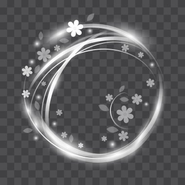 Güzel renkli vektör neon kızdırma ve flaş ışığı efekti. Tasarım öğeleri uçan ile arka plan.