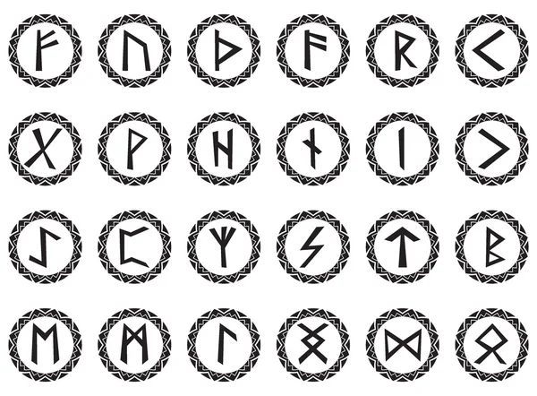 Imposta rune magiche — Vettoriale Stock