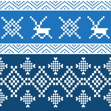 Güzel kış etnik desen