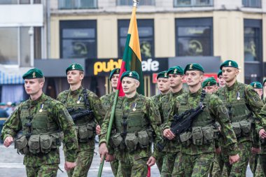 24 Ağustos 2016. Kiev, Ukrayna. Askeri geçit töreni