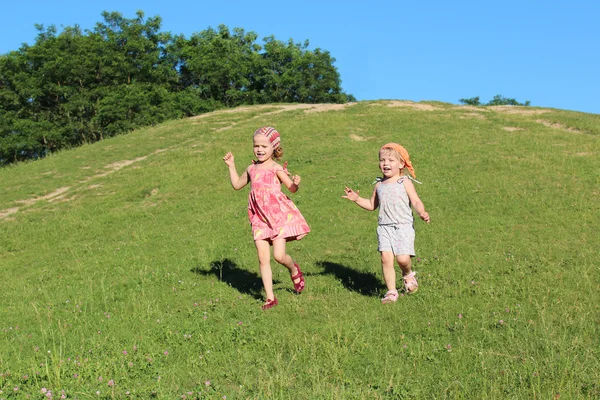 Groep van de exploitatie van kinderen — Stockfoto