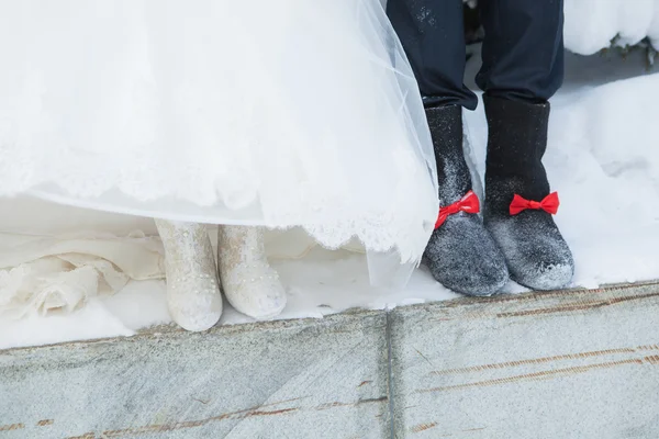 Bruiloft laarzen — Stockfoto