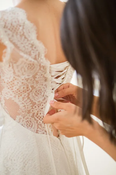 Lace wedding corset — Stock Photo, Image