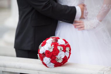 Colorful bridal bouquet