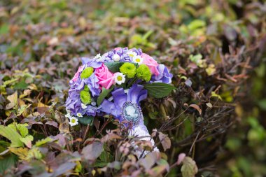 Colorful bridal bouquet
