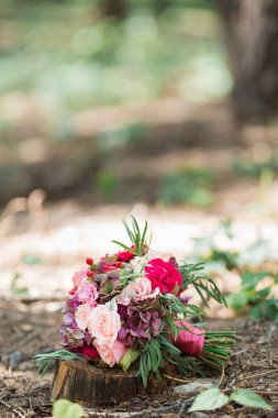 Colorful bridal bouquet
