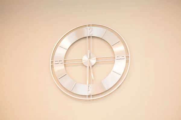 Beige wall clock — Stock Photo, Image