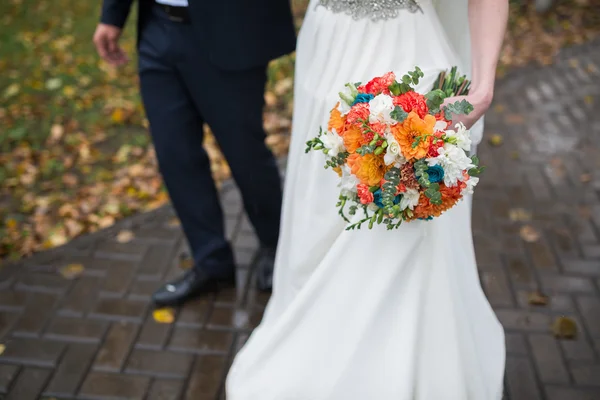 Autunno, bouquet da sposa — Foto Stock