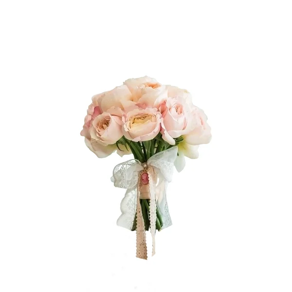 Rich wedding bouquet of Peony roses — Stock Photo, Image
