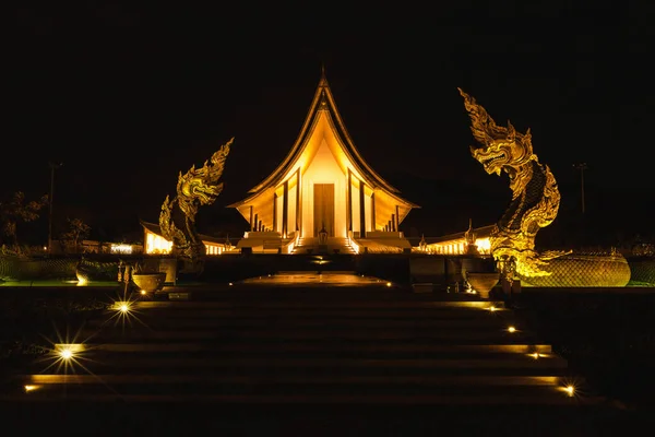 Twilight Landskap Full Resolotion Vit Balans Åtgärd Thailand Vacker Arkitektur — Stockfoto