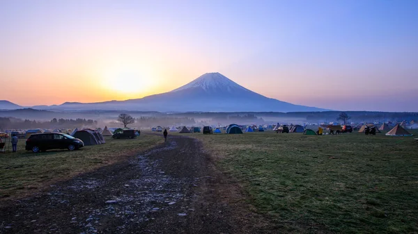 후지산 일본에서 Fumotopara 그라운드와 — 스톡 사진