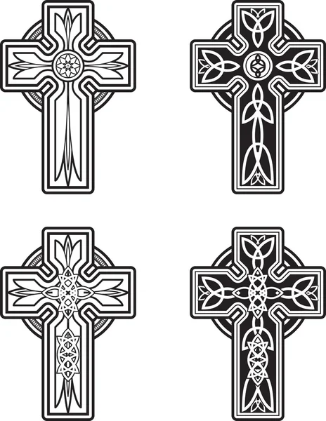 Celtic Crosses — Stock Vector