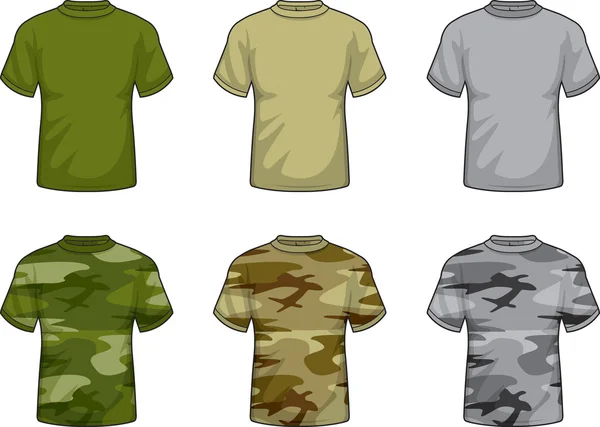 Camisas de camuflagem — Vetor de Stock