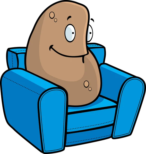 Cartoon Couch Potato — Stock Vector © ronleishman #13983767