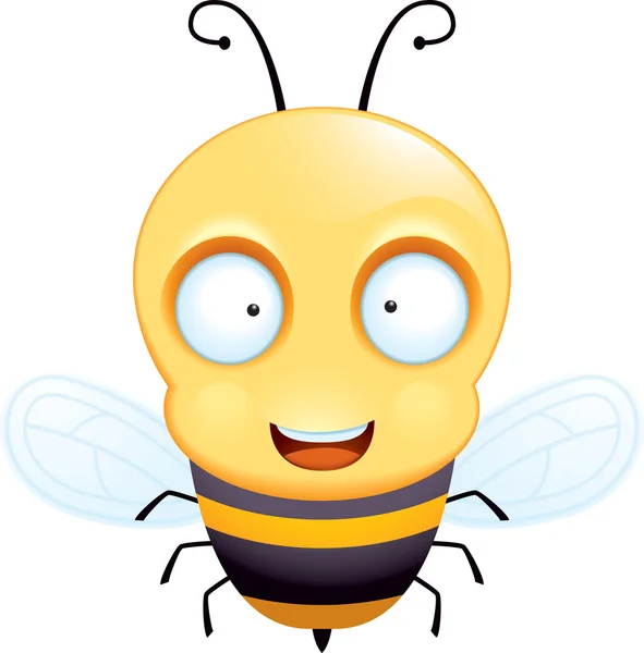 Pszczoła uśmiechający się — Wektor stockowy