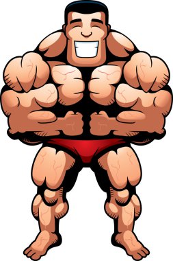 vücut geliştirmeci esneme