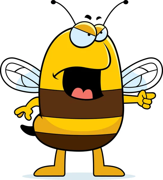 Θυμωμένος μέλισσα — Διανυσματικό Αρχείο