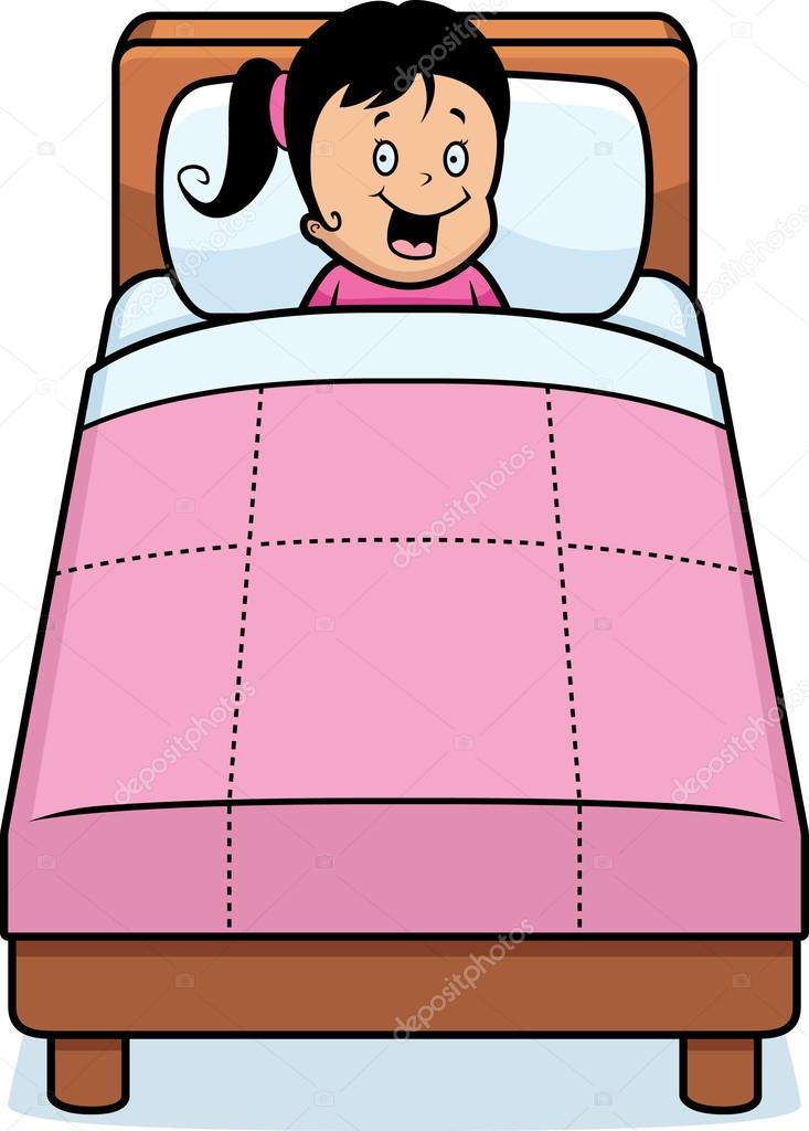 Girl Bedtime Stock Vector Image by ©cthoman 84411096