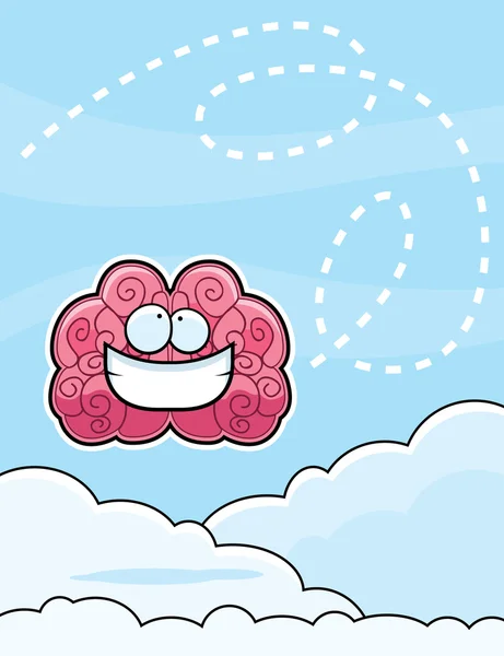 Cabeza en Nubes — Vector de stock