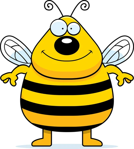 Mosolyogva méh — Stock Vector