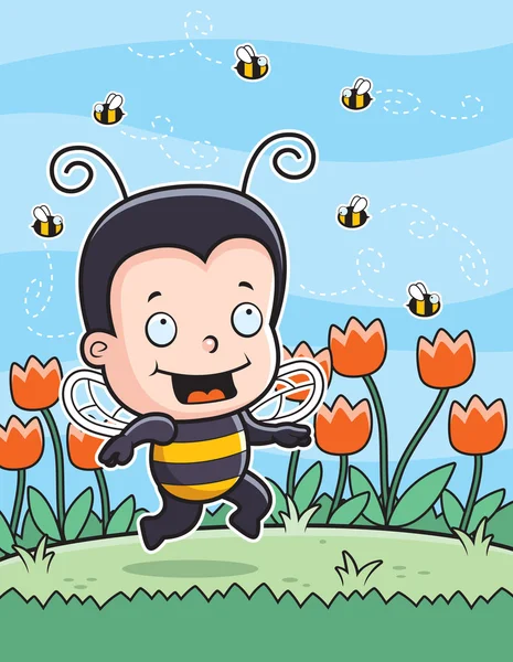 Bee Kid — Stockvector