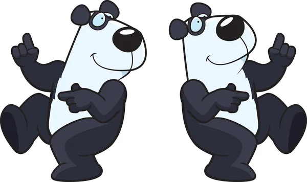 Panda dansen — Stockvector