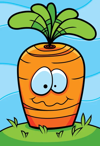 Посаженная морковь — стоковый вектор