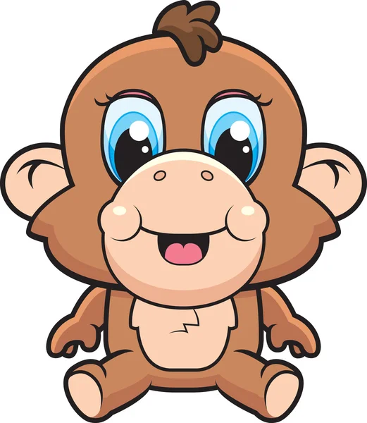 Baby Monkey — Stock Vector