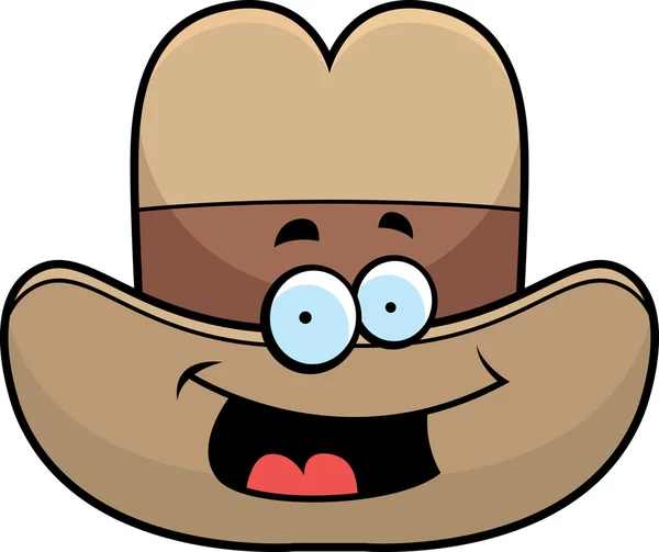 Chapéu de cowboy sorrindo —  Vetores de Stock