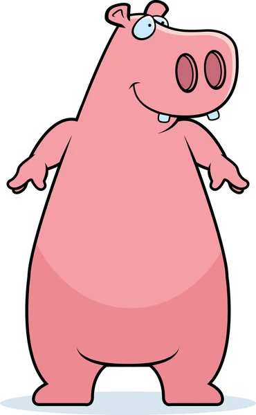 Hippo Souriant — Image vectorielle