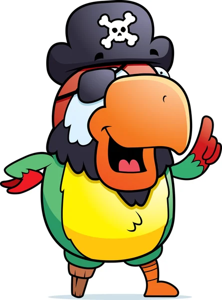Pirate Parrot — Stock Vector