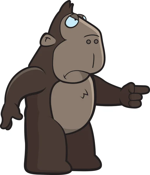 Angry Ape — Stock Vector