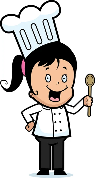 小孩 厨师 — 图库矢量图片