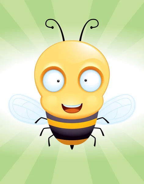 Bee Smiling — Stock Vector