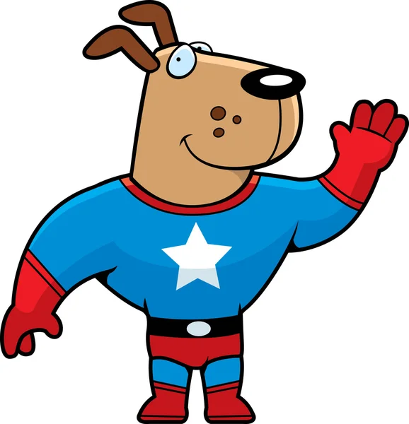 Superheldenhund — Stockvektor