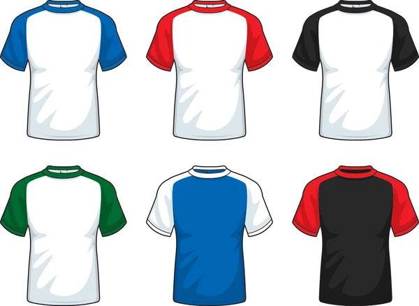 Camisas manga corta — Vector de stock