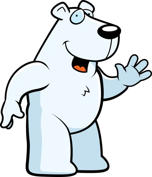 Niedźwiedź polarny macha — Wektor stockowy