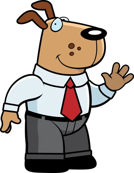 Dog Businessman — Stock Vector